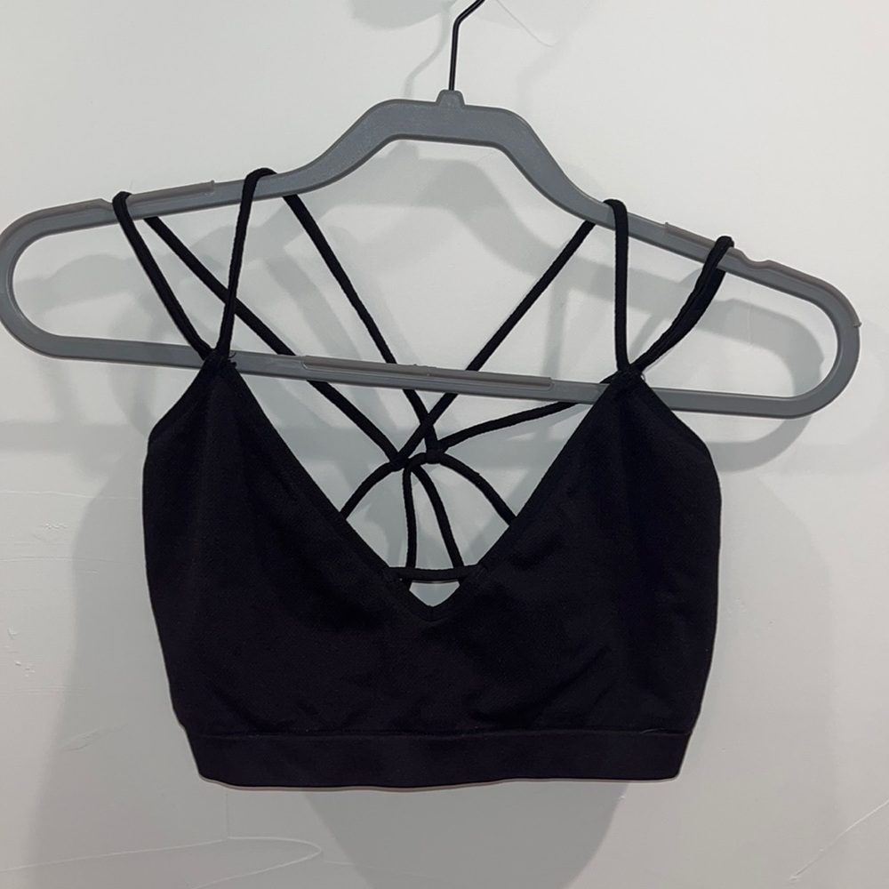 Strappy Black Bralette